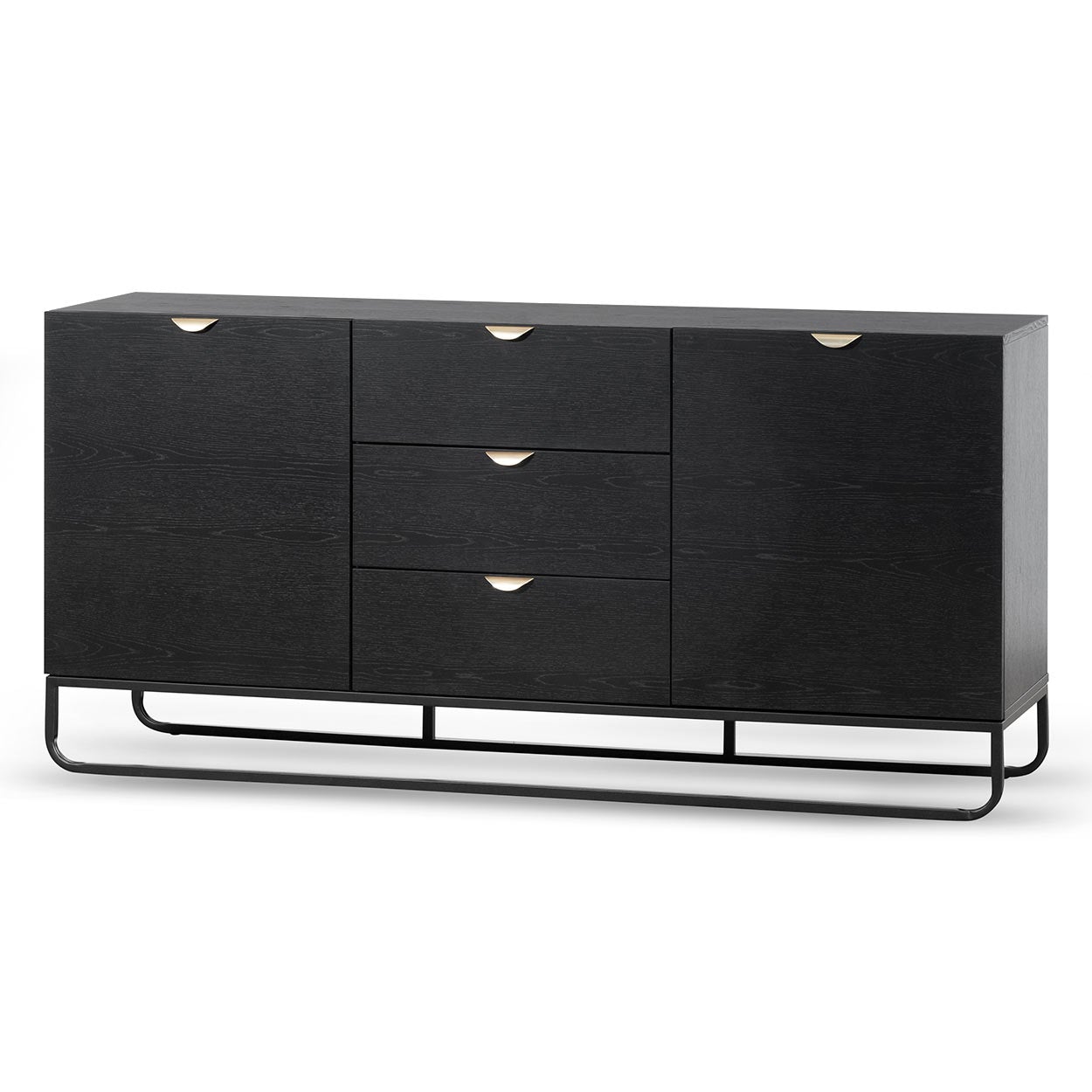 Boyle 1.75m Wooden Sideboard - Black