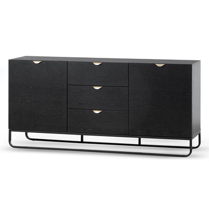 Boyle 1.75m Wooden Sideboard - Black