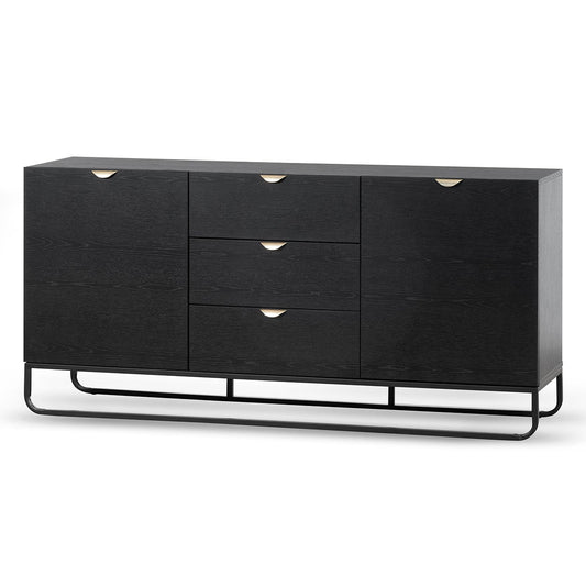 Boyle 1.75m Wooden Sideboard - Black