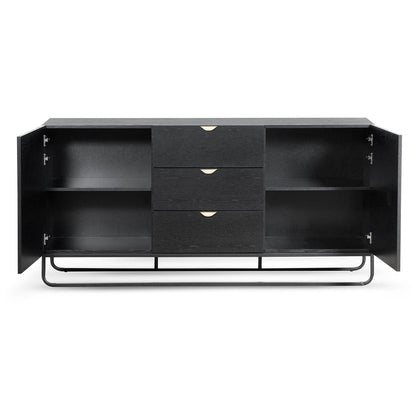 Boyle 1.75m Wooden Sideboard - Black