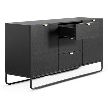 Boyle 1.75m Wooden Sideboard - Black
