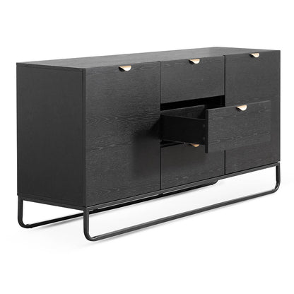 Boyle 1.75m Wooden Sideboard - Black