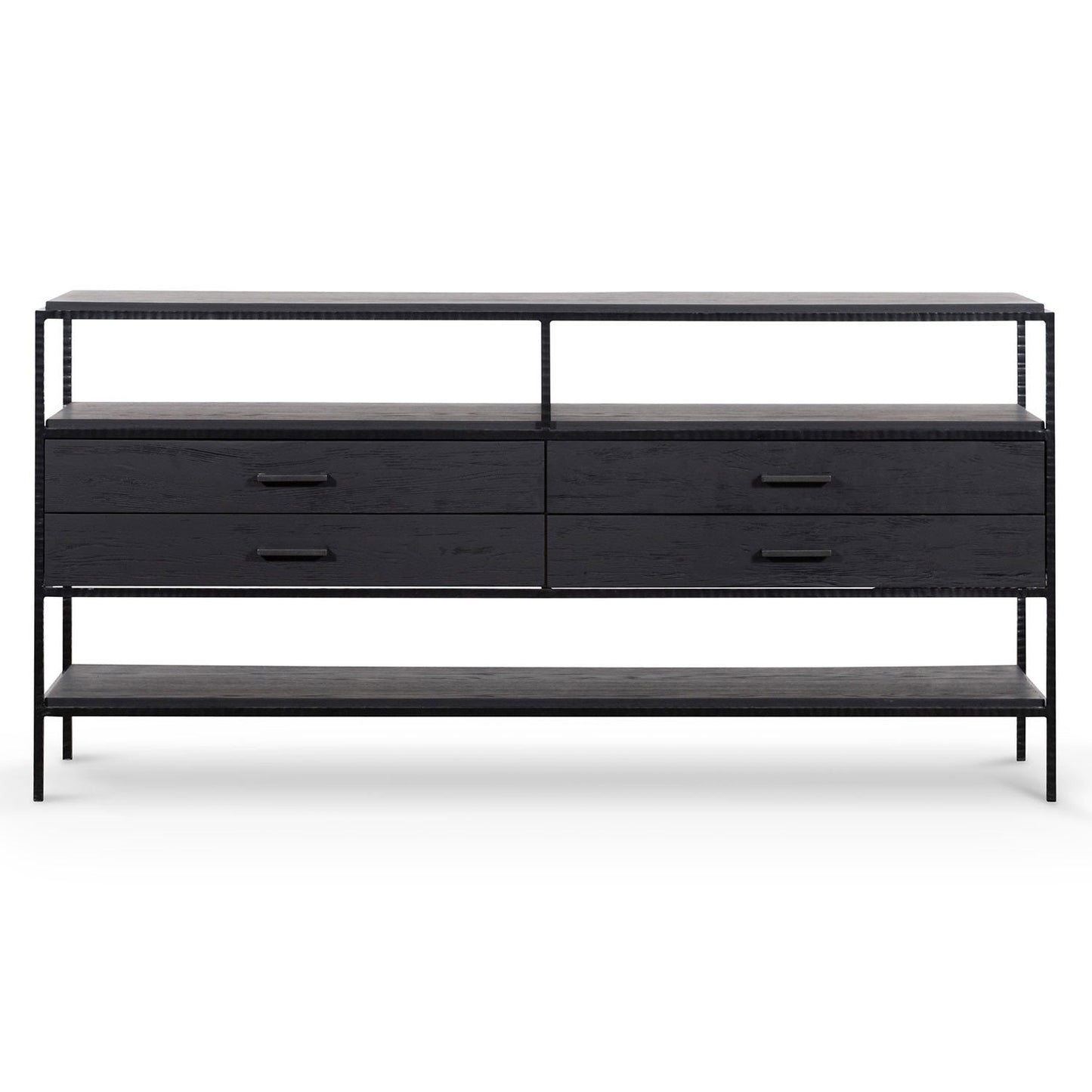 Arron 1.6m Sideboard Unit - Full Black