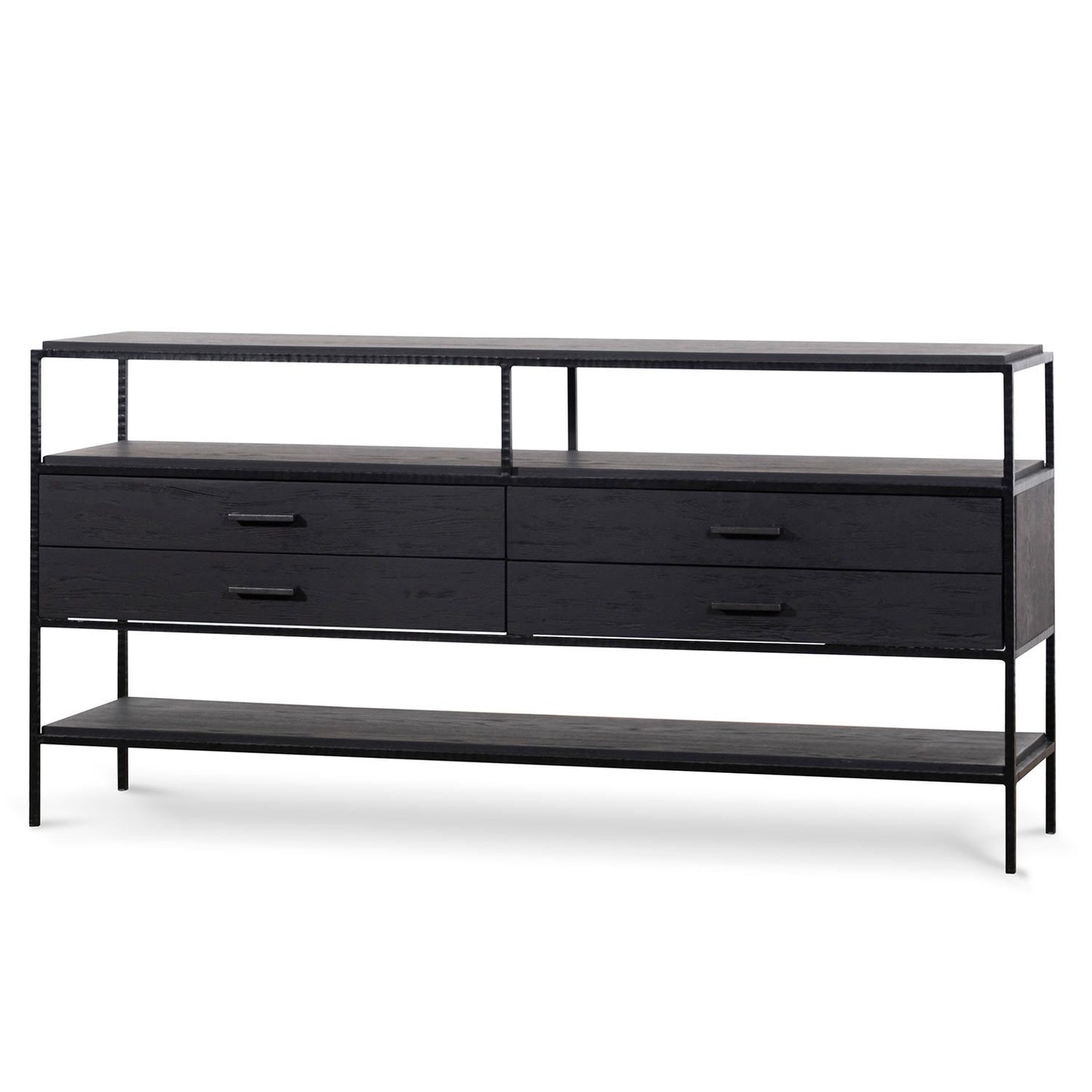 Arron 1.6m Sideboard Unit - Full Black