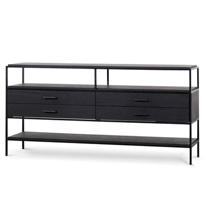 Arron 1.6m Sideboard Unit - Full Black