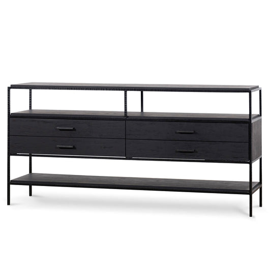 Arron 1.6m Sideboard Unit - Full Black