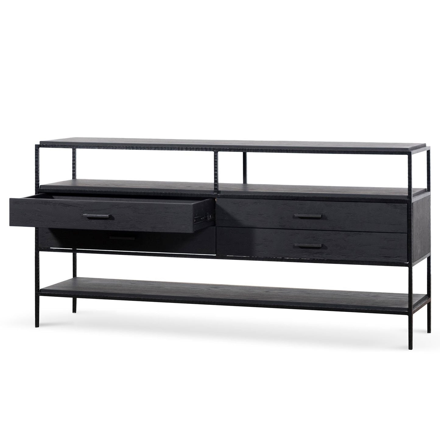 Arron 1.6m Sideboard Unit - Full Black