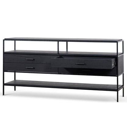 Arron 1.6m Sideboard Unit - Full Black