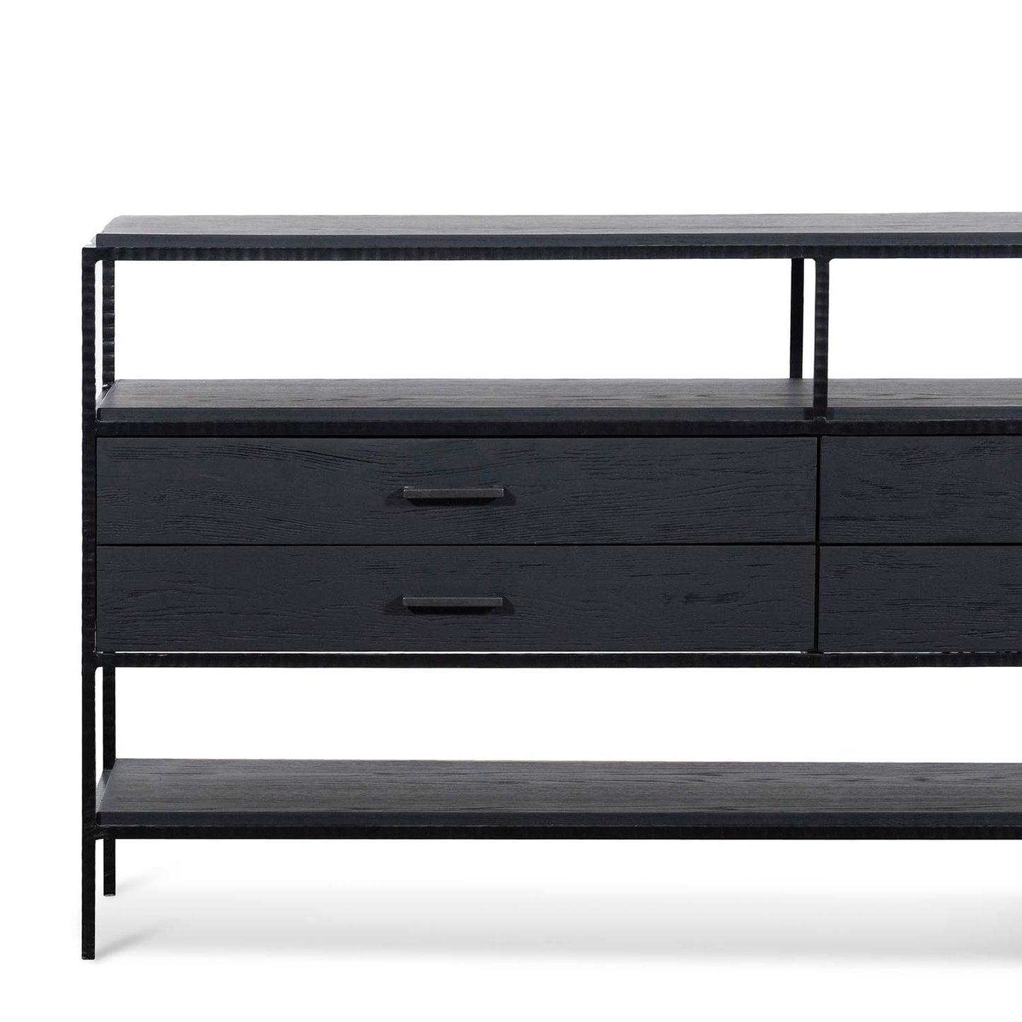 Arron 1.6m Sideboard Unit - Full Black