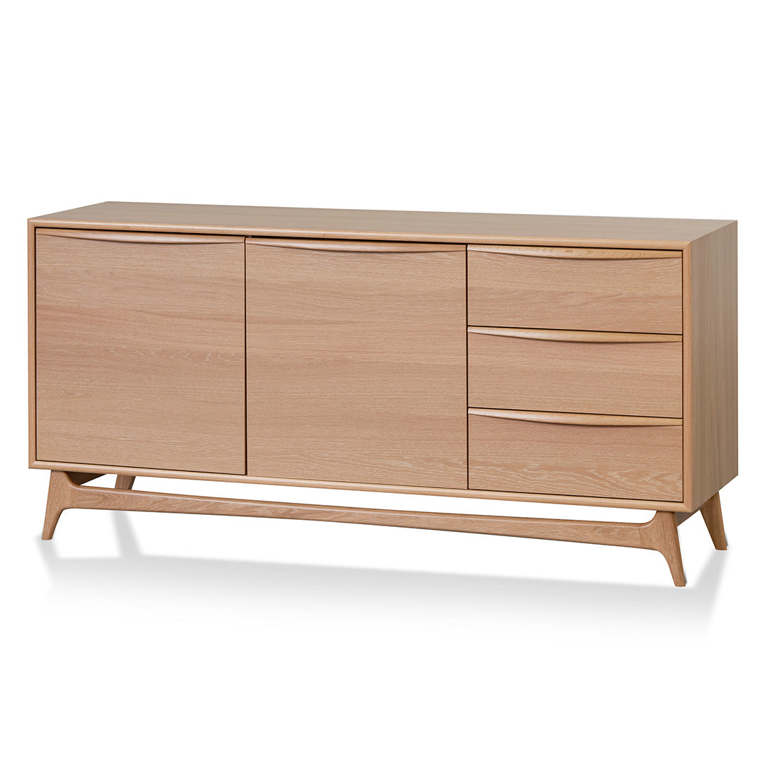 Brendon 1.6m Sideboard Unit with Drawers - Natural Oak