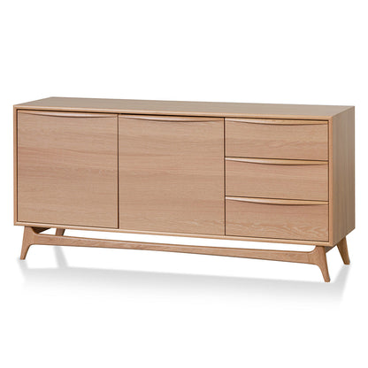 Brendon 1.6m Sideboard Unit with Drawers - Natural Oak