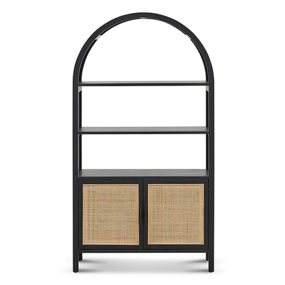 Adeline 1.65m (H) Storage Cabinet - Full Black