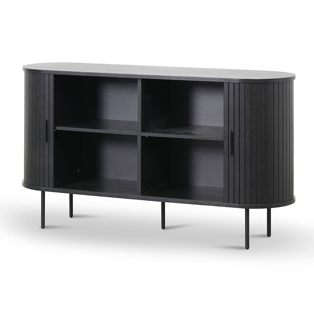 Dania 1.4m Wooden Buffet Unit - Full Black
