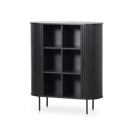 Dania 1.18 (H) Wooden Storage Cabinet - Full Black