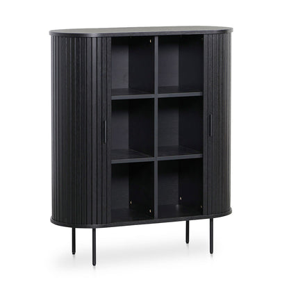 Dania 1.18 (H) Wooden Storage Cabinet - Full Black