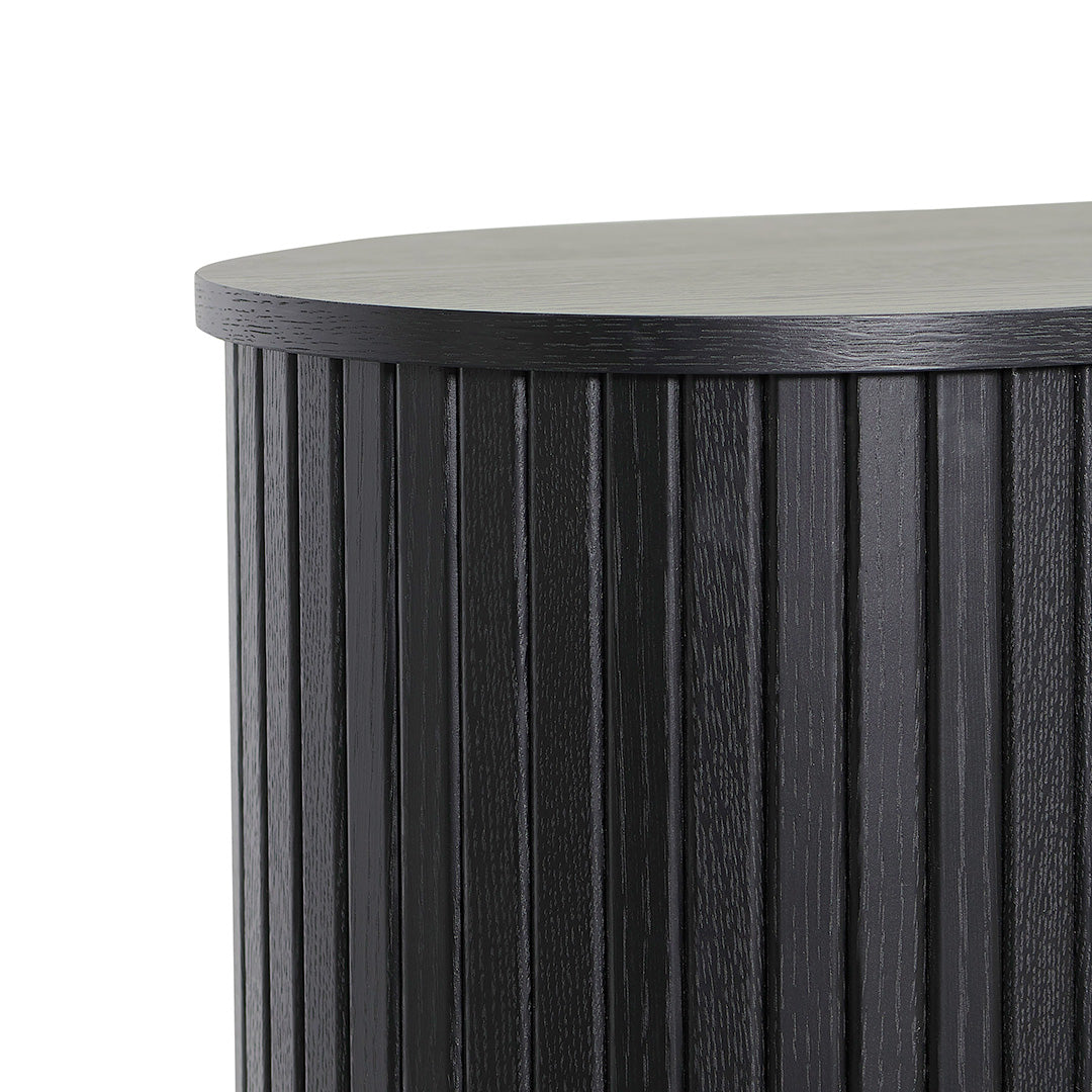 Dania 1.18 (H) Wooden Storage Cabinet - Full Black