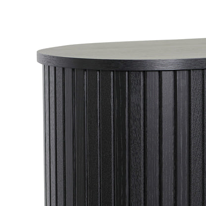 Dania 1.18 (H) Wooden Storage Cabinet - Full Black