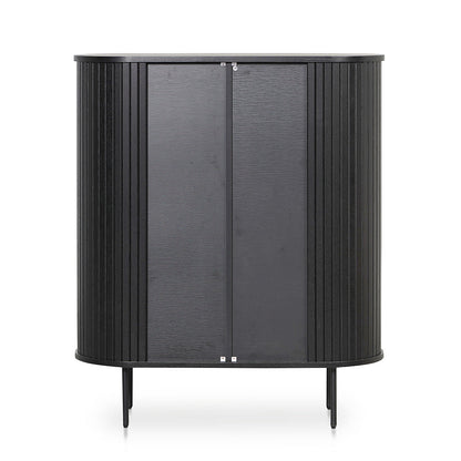 Dania 1.18 (H) Wooden Storage Cabinet - Full Black