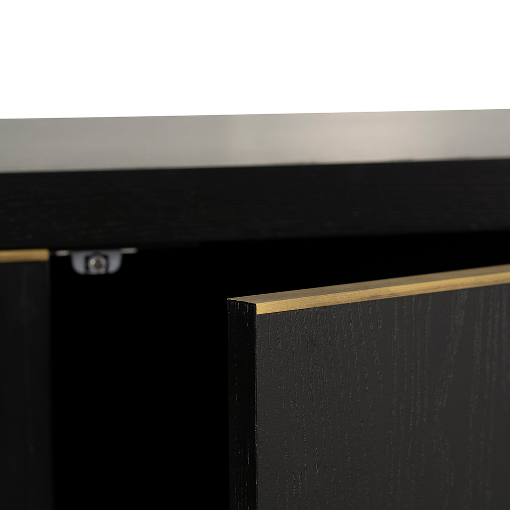 Boran 2m Buffet Unit - Textured Espresso Black
