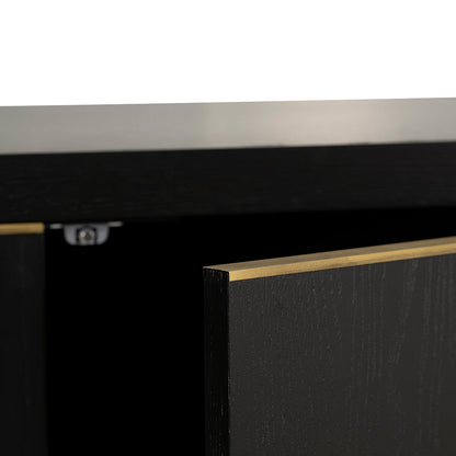 Boran 2m Buffet Unit - Textured Espresso Black