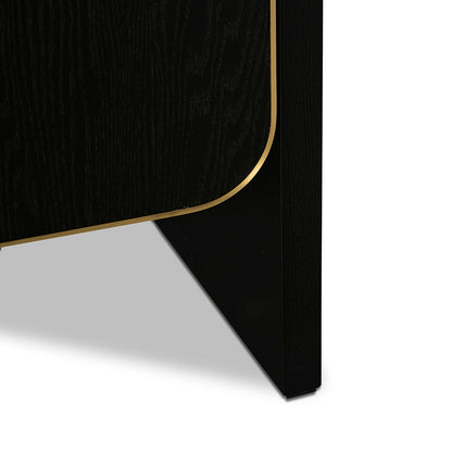 Boran 2m Buffet Unit - Textured Espresso Black