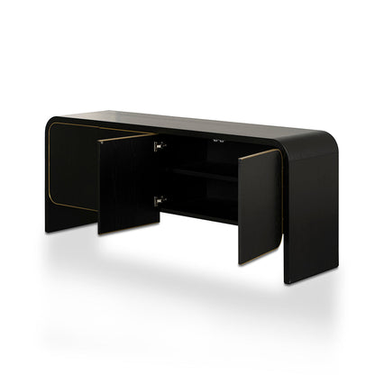 Boran 2m Buffet Unit - Textured Espresso Black