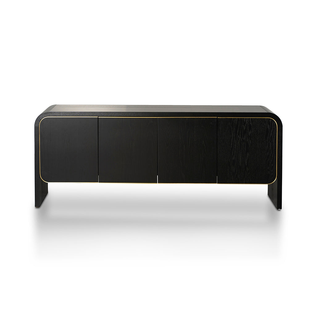 Boran 2m Buffet Unit - Textured Espresso Black