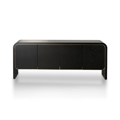 Boran 2m Buffet Unit - Textured Espresso Black