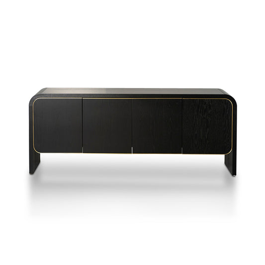 Boran 2m Buffet Unit - Textured Espresso Black