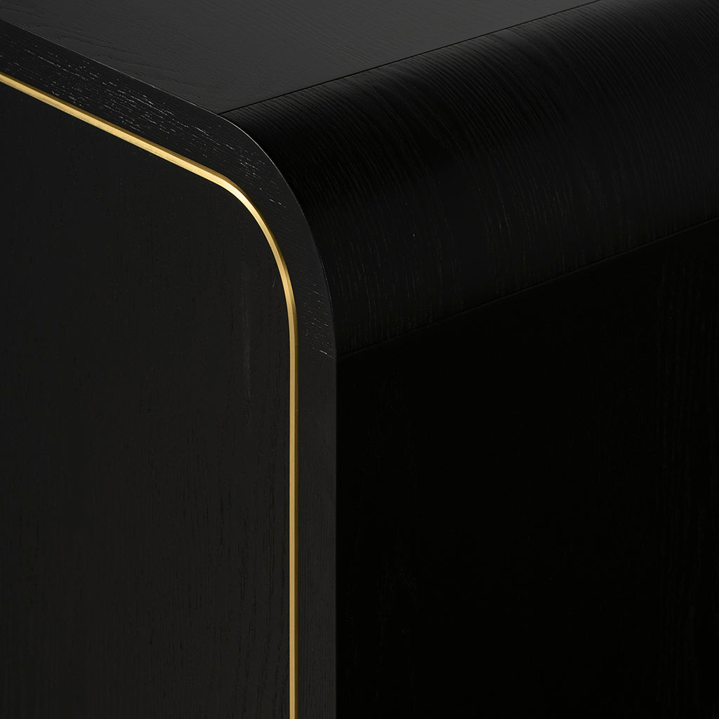 Boran 2m Buffet Unit - Textured Espresso Black