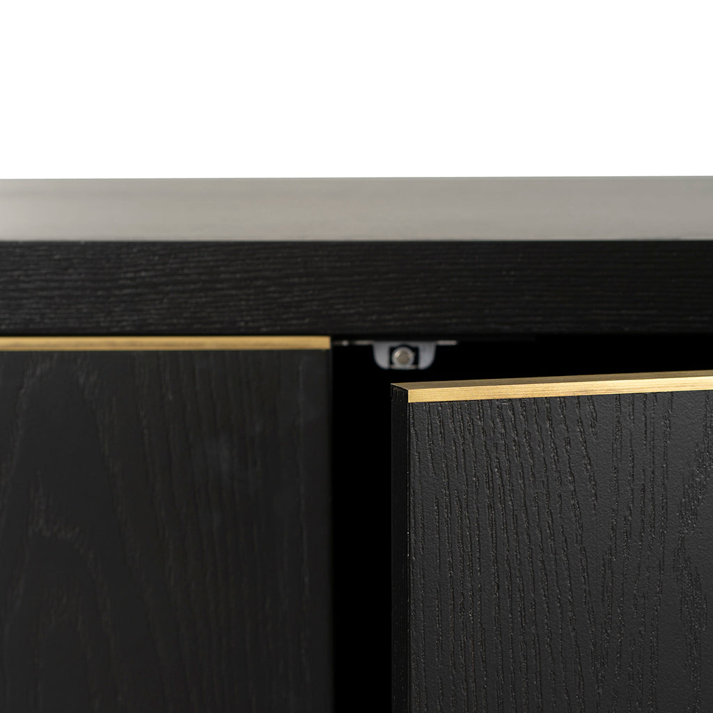 Boran 2m Buffet Unit - Textured Espresso Black