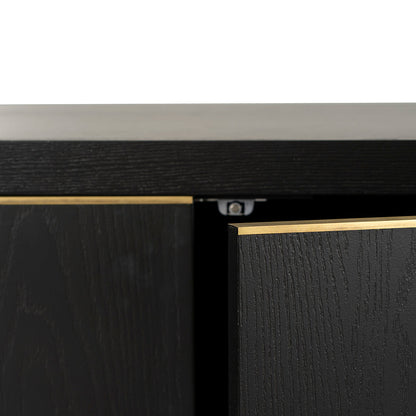 Boran 2m Buffet Unit - Textured Espresso Black