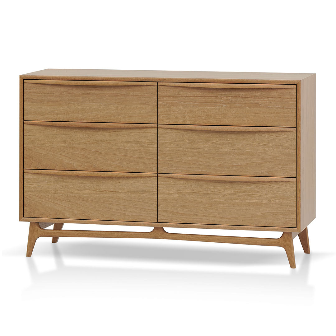 Brendon 6 Drawer Chest - Natural Oak