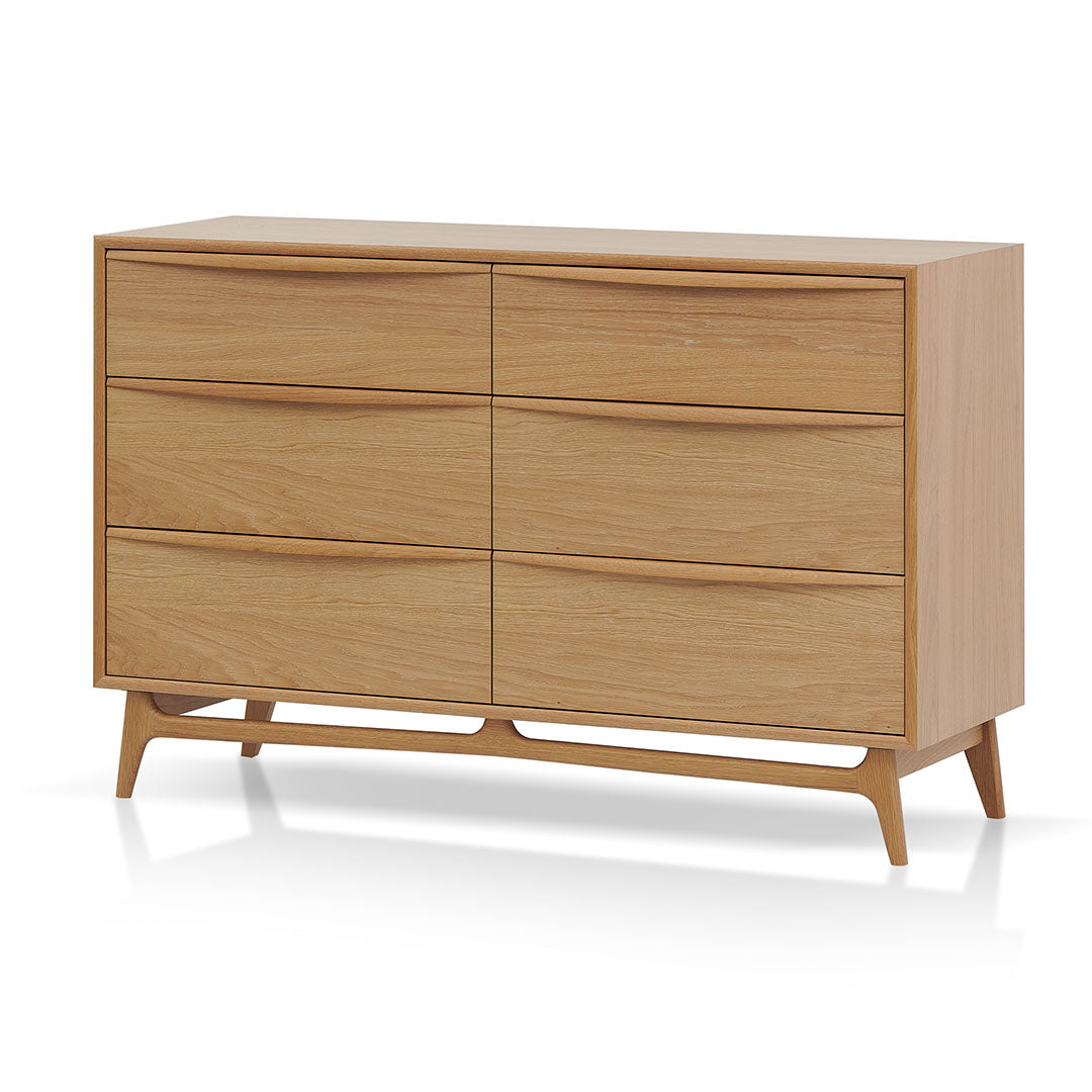 Brendon 6 Drawer Chest - Natural Oak