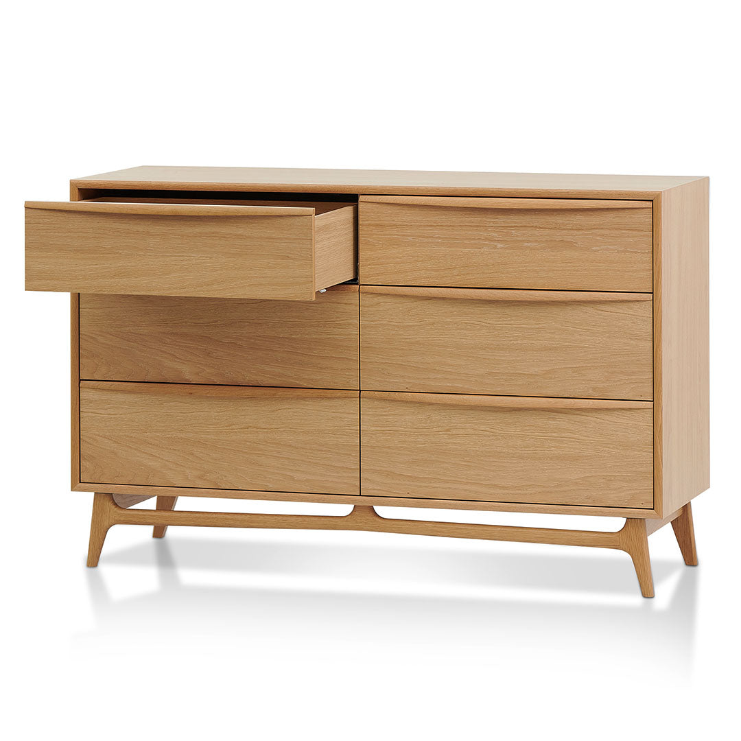 Brendon 6 Drawer Chest - Natural Oak