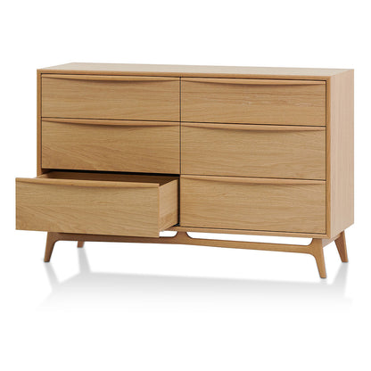Brendon 6 Drawer Chest - Natural Oak