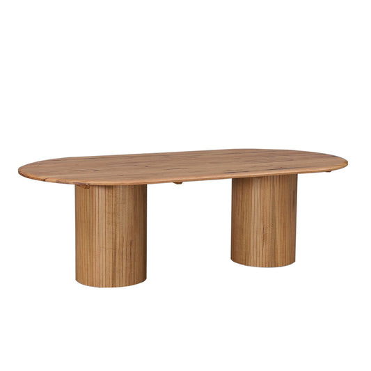 Adsila 2.4m Oval Dining Table - Natural