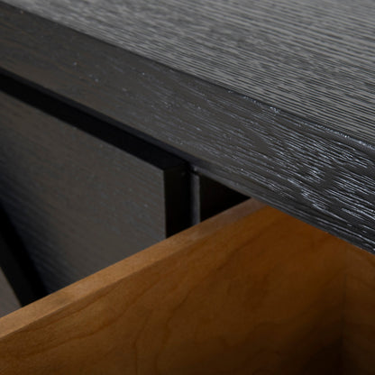 Bonnie 1.6m Dressing Unit - Textured Espresso Black