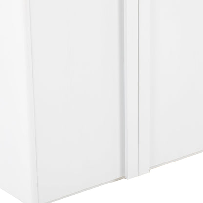 Alora 150cm (H) Ash Curve Cabinet - White