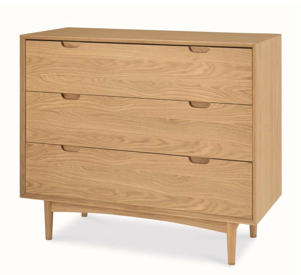 Asta 3 Drawer Chest Scandinavian Design - Natural