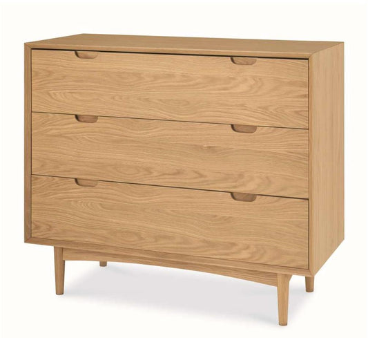 Asta 3 Drawer Chest Scandinavian Design - Natural