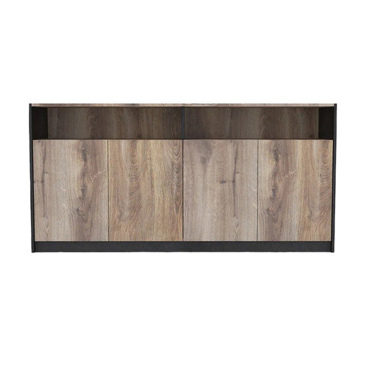 Alya 1.57m Credenza Cabinet - Warm Oak & Black