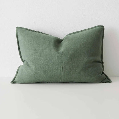 Como Linen Stonewashed Vintage Look Lumbar Cushion