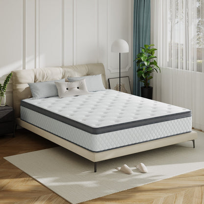 SweDrea 12 in. Medium Hybrid Memory Foam Mattress with CertiPUR-US and Oeko-TEX , Featuring Bamboo Charcoal Absorption.