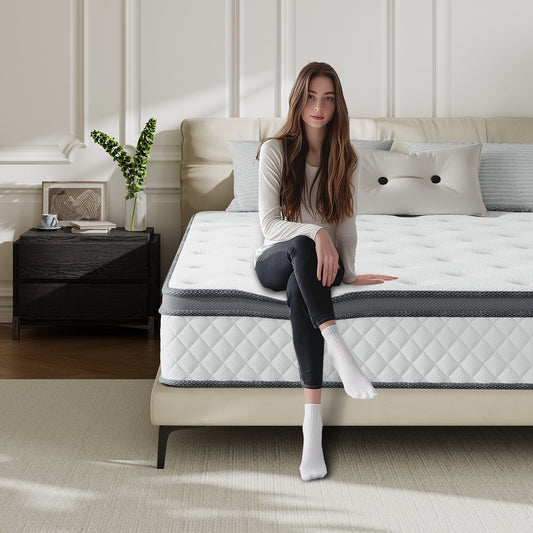 SweDrea 12 in. Medium Hybrid Memory Foam Mattress with CertiPUR-US and Oeko-TEX , Featuring Bamboo Charcoal Absorption.