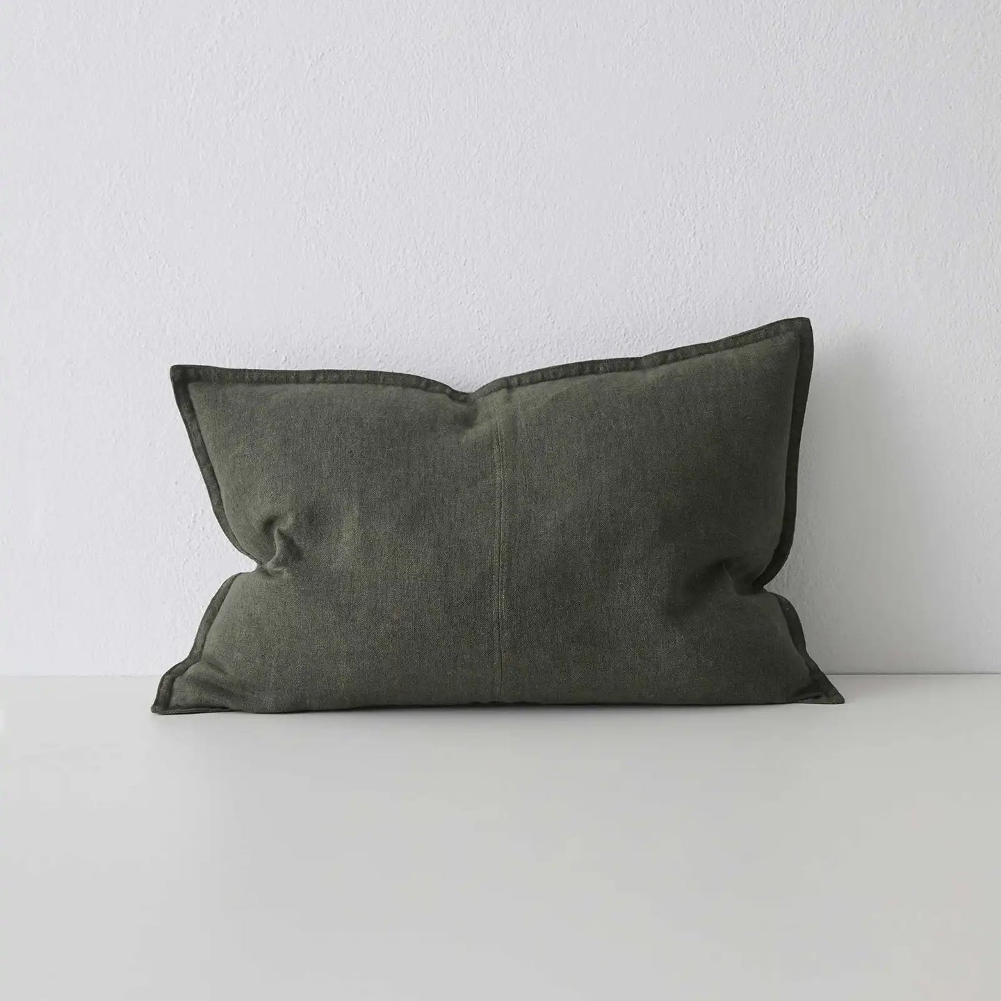 Como Linen Stonewashed Vintage Look Lumbar Cushion