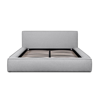 Castillo Fabric King Bed Frame - Pearl Grey