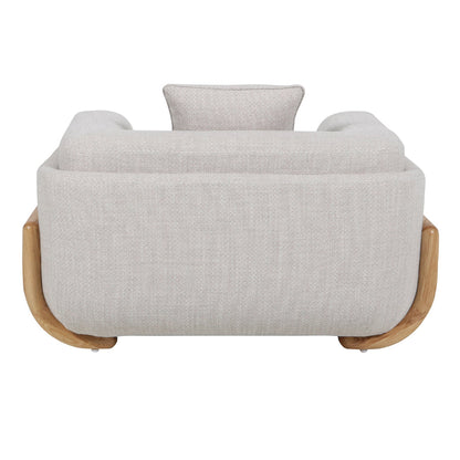 Block Armchair - Beige Linen