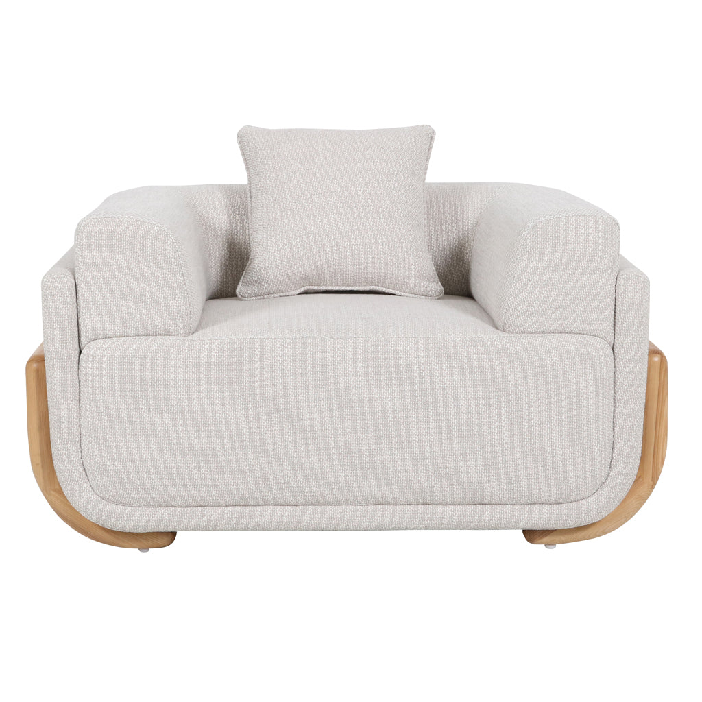 Block Armchair - Beige Linen