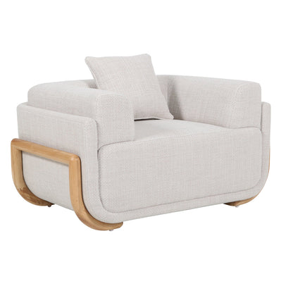 Block Armchair - Beige Linen